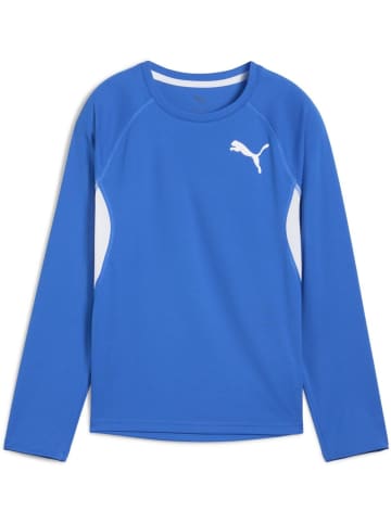 Puma T-Shirt "Y CROSS THE LINE Longsleeve 3.0" in Blau