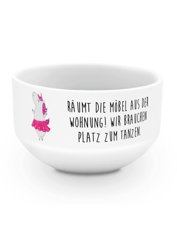 Mr. & Mrs. Panda schale Einhorn Ballerina mit Spruch in Weiß