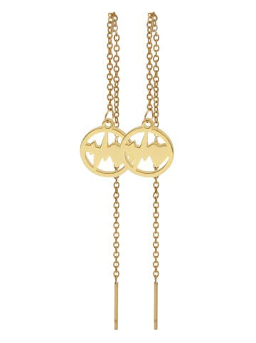 Adeliás Unisex Anhänger – Herzanhänger aus Edelstahl in gold