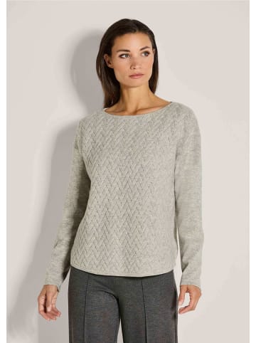 MADELEINE Pullover in steingrau / melange