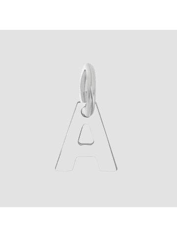 Adeliás Unisex Anhänger – Buchstabe N Buchstabenanhänger aus 925 Silber in silber