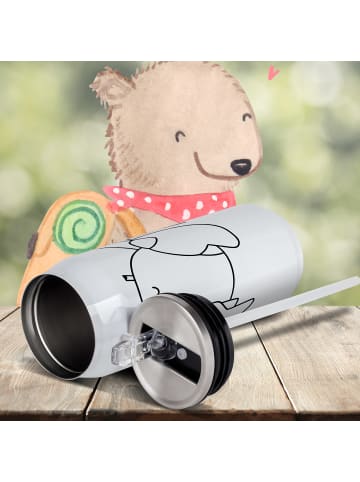 Mr. & Mrs. Panda Getränkedosen Trinkflasche Sternzeichen Krebs o... in Weiß