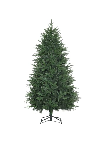 HOMCOM Weihnachtsbaum in Grün 114L x 114B x 180H cm