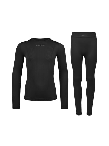 SNOCKS Thermounterwäsche Kinder 1 Stück in Schwarz