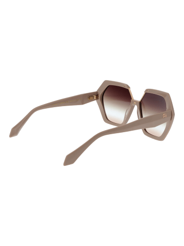Ana Hickmann Frauen Sonnenbrille Geometrisch Creme