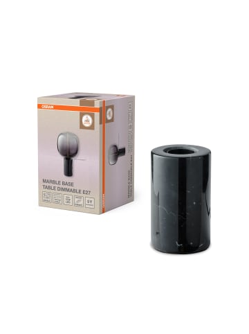 Osram Decor Marble Base Tischleuchte E27 Schwarz Marmor