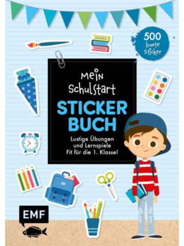 Michael Fischer Buch - Mein Schulstart Stickerbuch (blau)