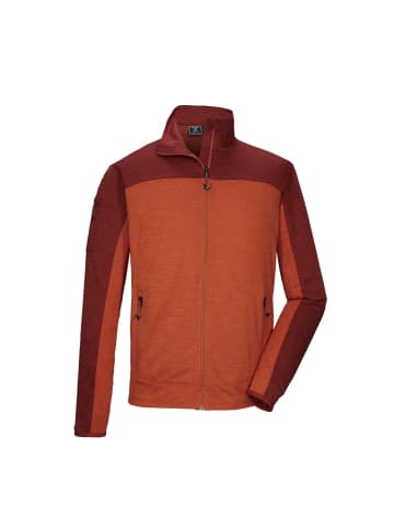 Killtec Powerstretchjacke mit verschliebaren Taschen und Stehkragen in Orange