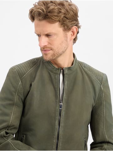 Mauritius Lederjacke in khaki - 0001