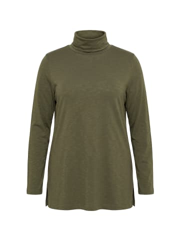 Ulla Popken Shirt in dunkel khaki