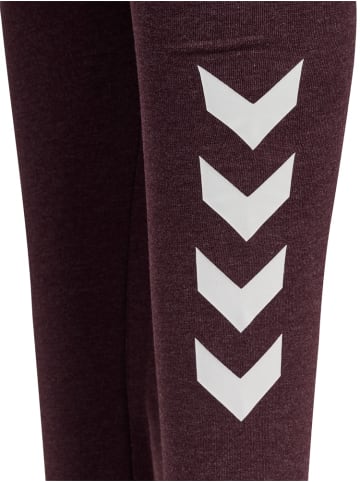 Hummel Kinder Leggings "Logo Tights" in Braun