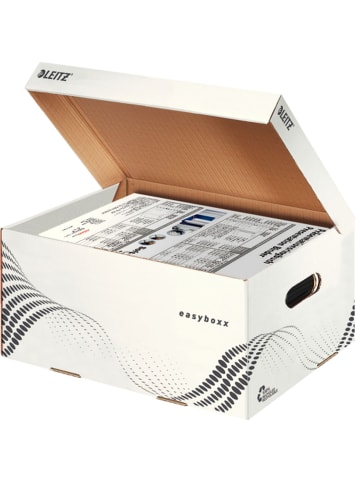 Leitz Archiv Container easyboxx S Wellpappe weiß