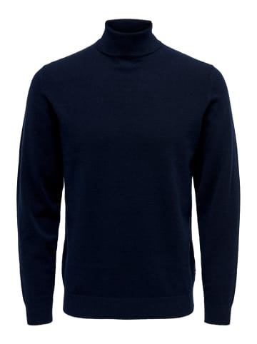Only&Sons Pullover ONSWYLER LIFE ROLL NECK in Blau