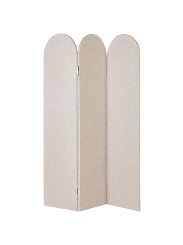 Beliani Büro-Raumteiler SLIMMY in Beige - (W) 120 x (H) 160 x (L) 2 cm