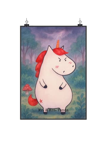 Mr. & Mrs. Panda wanddeko Einhorn Wut Design ohne Spruch in Weiß