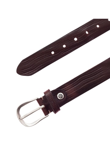 b.belt Gürtel Leder in dunkelbraun