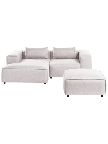 Beliani 2-tlg Ecksofa BRANDE in Braun