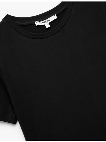 KOTON TSHIRT SS in Schwarz