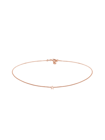 Elli Halskette 925 Sterling Silber Sterne, Astro in Rosegold