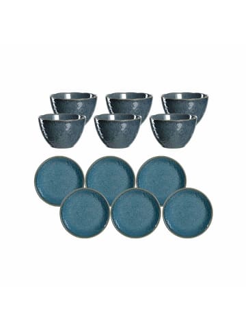 LEONARDO 12er Set Brunchset Matera in blau