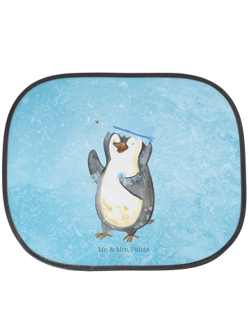 Mr. & Mrs. Panda Auto Sonnenschutz Pinguin Duschen ohne Spruch in Eisblau