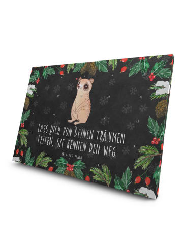 Mr. & Mrs. Panda Tee Adventskalender Plumplori Glücklich mit Spruch in Kreidetafel