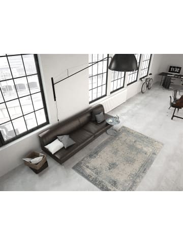 Kayoom Wohnzimmer Teppich – Kurzflorteppich Nostalgia 285 in grau - rechteckig