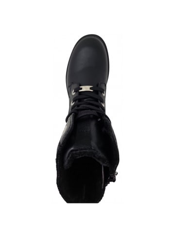 Tom Tailor Schnürstiefel  in Schwarz