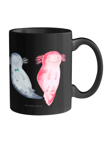 Mr. & Mrs. Panda Tasse Axolotl Freundin ohne Spruch in Schwarz