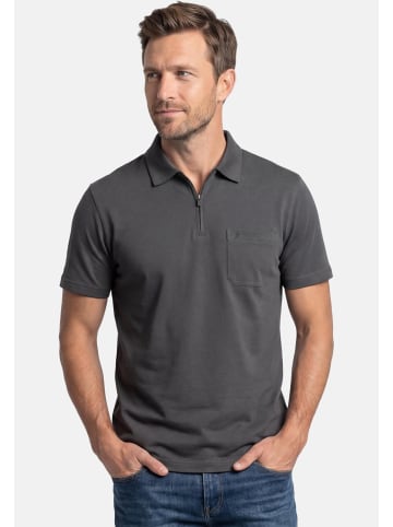 Ragman Poloshirt Basic in Dunkelgrau / dunkelblau