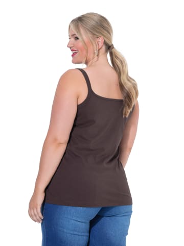 MIAMODA Strick-Top in mahagoni