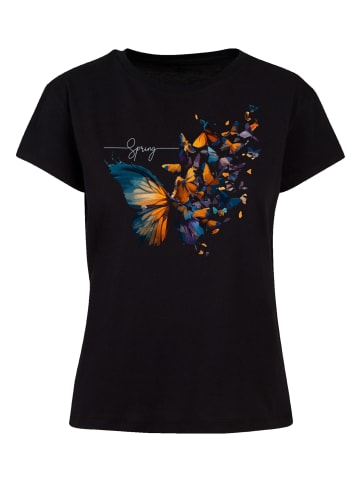 F4NT4STIC Ladies Box T-Shirt Schmetterling in schwarz