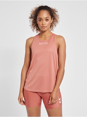 Hummel Hummel T-Shirt Hmlte Multisport Damen Atmungsaktiv Schnelltrocknend in WITHERED ROSE