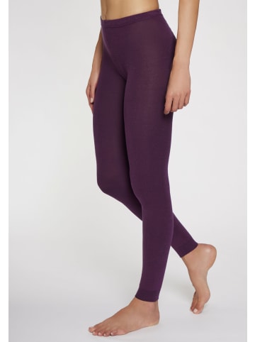 LAVANA basic Strickstrumpfleggings in beere
