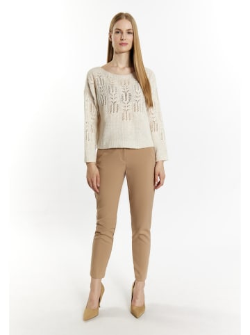 DreiMaster Klassik Damen Pullover in Wollweiss