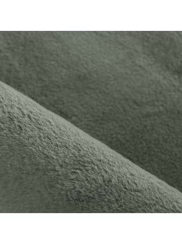 KADIMA DESIGN Teppich Kurzflor Waschbar Einfarbig NECKAR Strapazierfähig OEKO-TEX in Grün