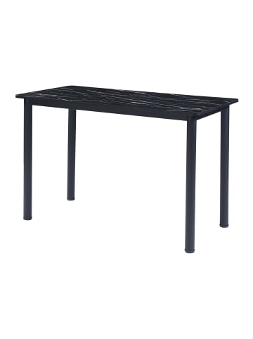 en.casa Esstisch Tammela in Schwarz (B)60cm (H)75cm