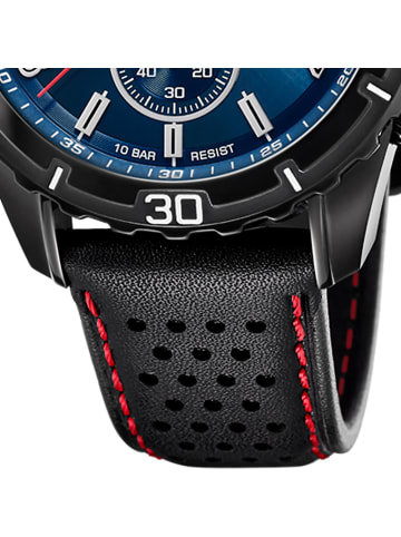 Festina Analog-Armbanduhr Festina Chronograph schwarz groß (ca. 45mm)