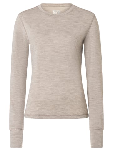 super.natural Merino Longsleeve W TUNDRA175 LS in Beige