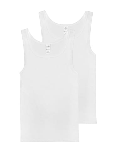 Haasis Bodywear 2er-Set: Unterhemd in weiß