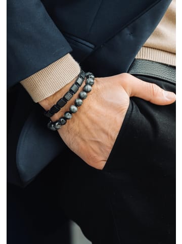 GT COLLECTION Armband Single-Bead in grau