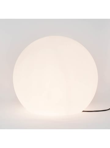 Licht-Erlebnisse Wegeleuchte Ø 80 x (H)70 cm in Weiß