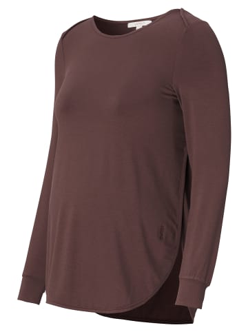 ESPRIT Langarmshirt in Coffee