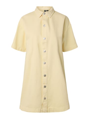 Pieces Midikleid in French Vanilla