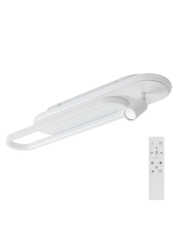 ZMH Deckenleuchte LED in weiß oval 46W mit 1-flammige Deckenspot Dimmbar B 60cm