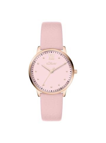 s.Oliver Armbanduhr Soft Elegance in rosa