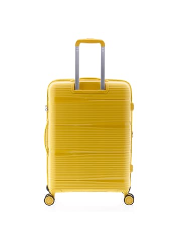 Gladiator 0800 4 Rollen Trolley 65 cm mit Dehnfalte in yellow