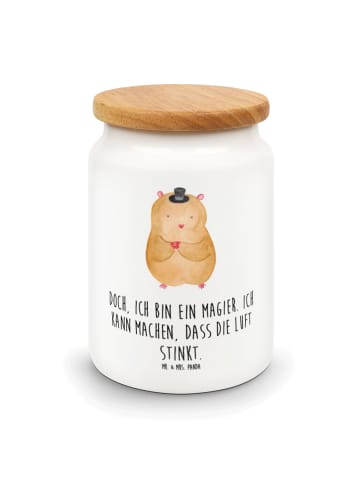 Mr. & Mrs. Panda Teedose Hamster Hut mit Spruch in Weiß
