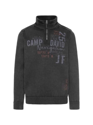 CAMP DAVID  Strickpullover in schwarz