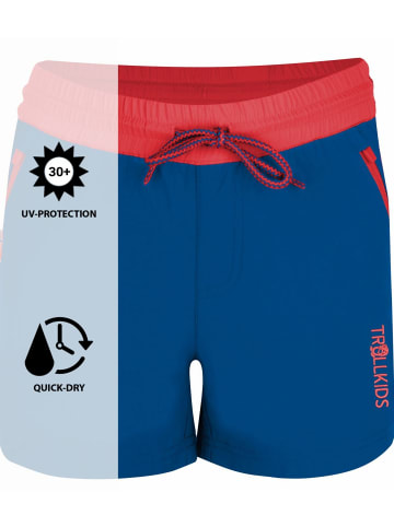 Trollkids Shorts "Arendal" in Mitternachtsblau / Coral